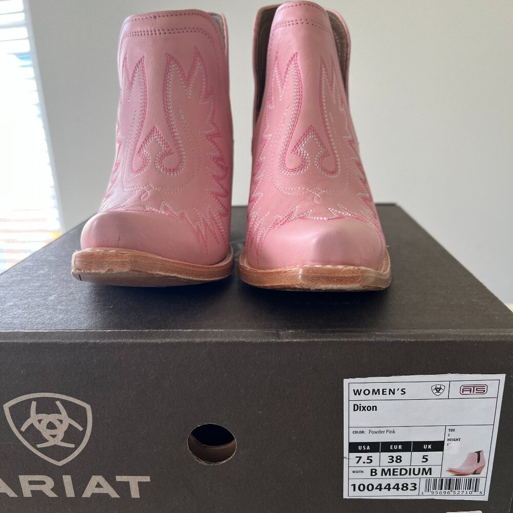 Ariat Pink Dixon X Toe Western Boot 7.5